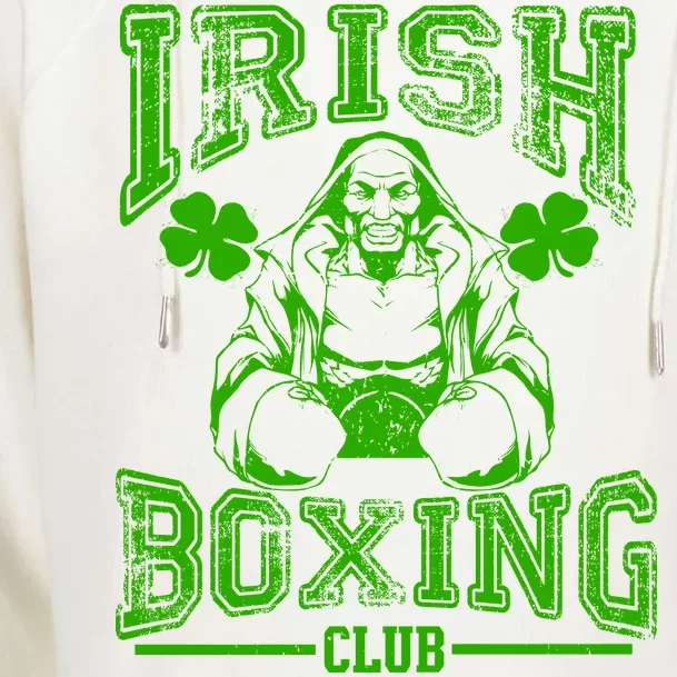 Irish Boxing Club Team Retro Womens Funnel Neck Pullover Hood