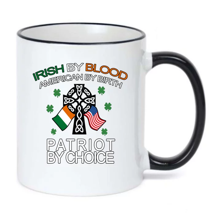 Irish By Blood American By Birth Patriotic By Choice Black Color Changing Mug