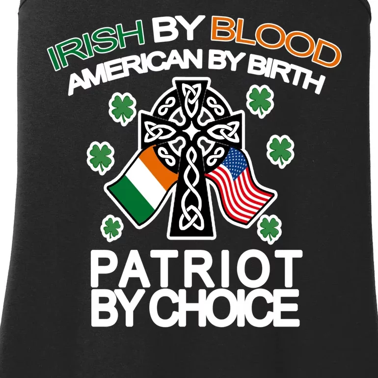 Irish By Blood American By Birth Patriotic By Choice Ladies Essential Tank