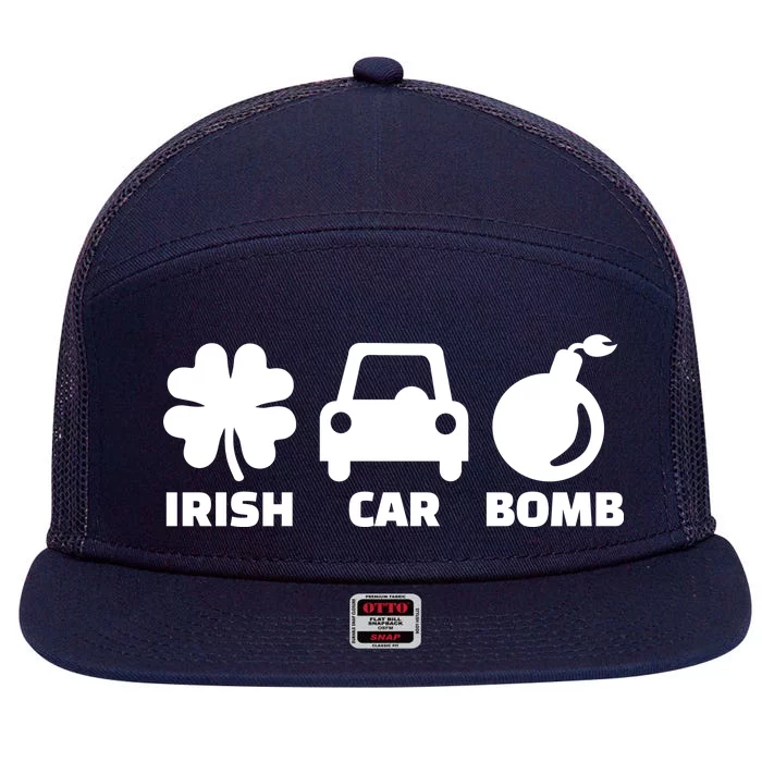 Irish Car Bomb 7 Panel Mesh Trucker Snapback Hat