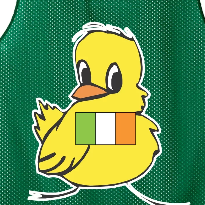 Irish Chick Cute Chicken With Flag Mesh Reversible Basketball Jersey Tank