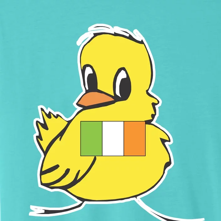 Irish Chick Cute Chicken With Flag ChromaSoft Performance T-Shirt