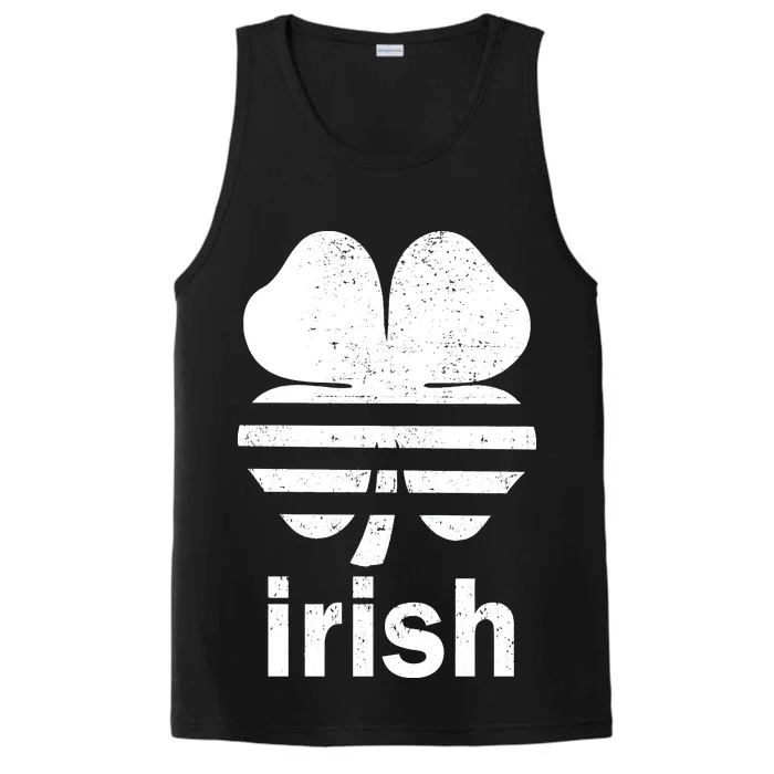 Irish Clover Soccer Logo St. Patricks Day Performance Tank