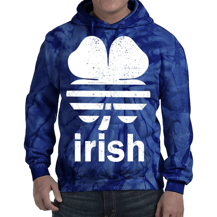 Irish Clover Soccer Logo St. Patricks Day Tie Dye Hoodie