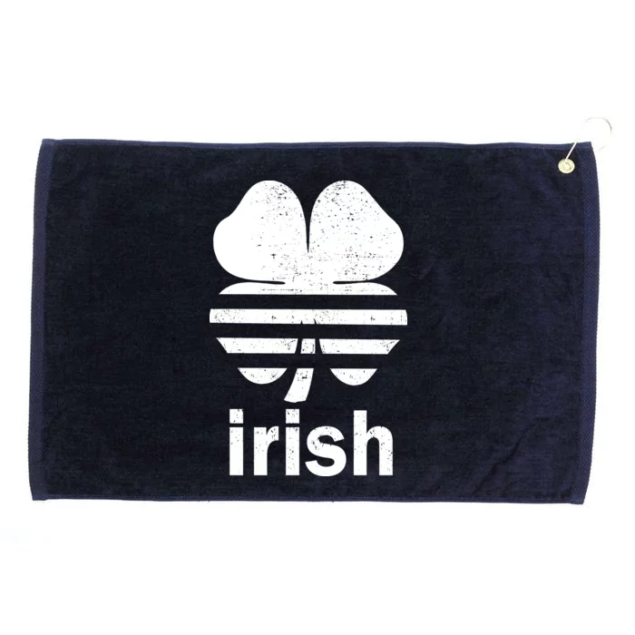 Irish Clover Soccer Logo St. Patricks Day Grommeted Golf Towel