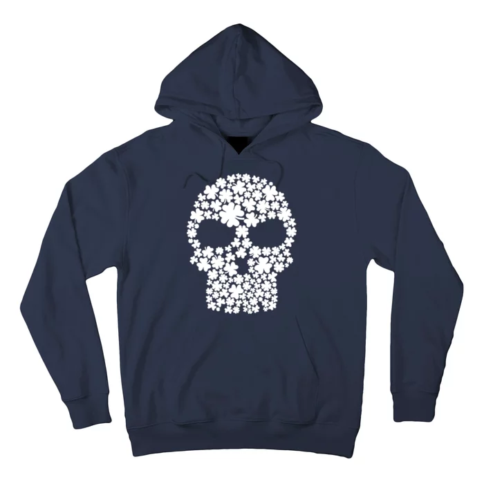 Irish Clovers St. Patrick's Day Skull Hoodie