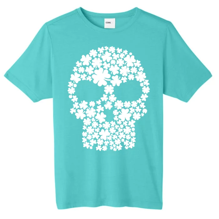 Irish Clovers St. Patrick's Day Skull ChromaSoft Performance T-Shirt