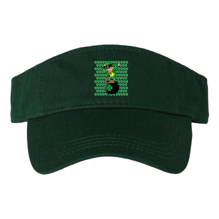 Irish Dabbing Leprechaun Shamrocks Funny Dab St. Patrick's Day Valucap Bio-Washed Visor