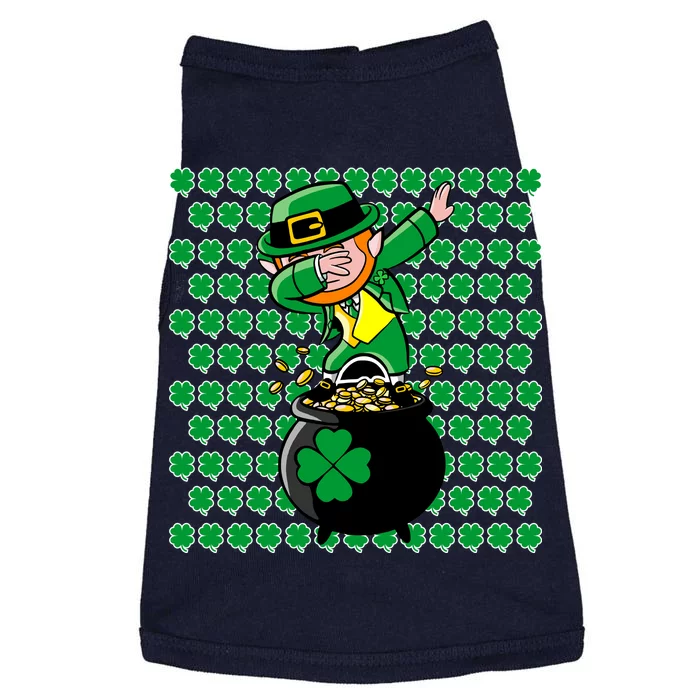 Irish Dabbing Leprechaun Shamrocks Funny Dab St. Patrick's Day Doggie Tank