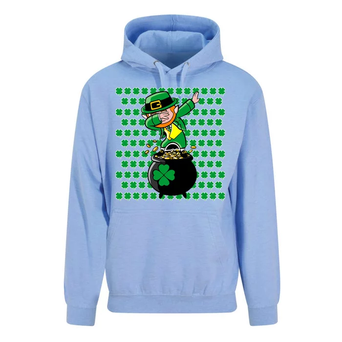 Irish Dabbing Leprechaun Shamrocks Funny Dab St. Patrick's Day Unisex Surf Hoodie