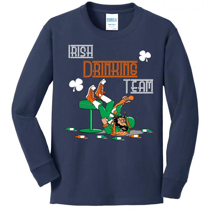 Irish Drinking Team Kids Long Sleeve Shirt