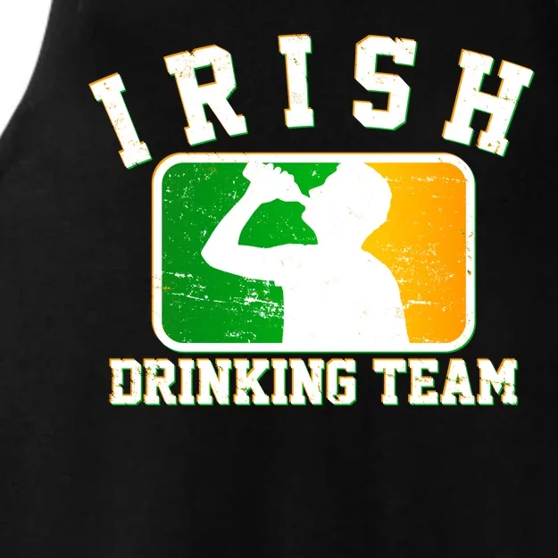 Irish Drinking Team Sports Logo Ladies Tri-Blend Wicking Tank