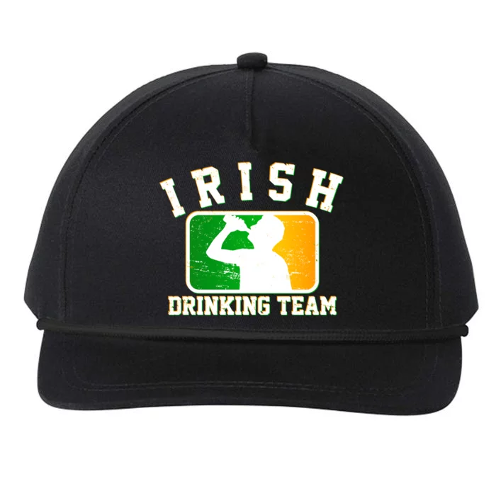 Irish Drinking Team Sports Logo Snapback Five-Panel Rope Hat