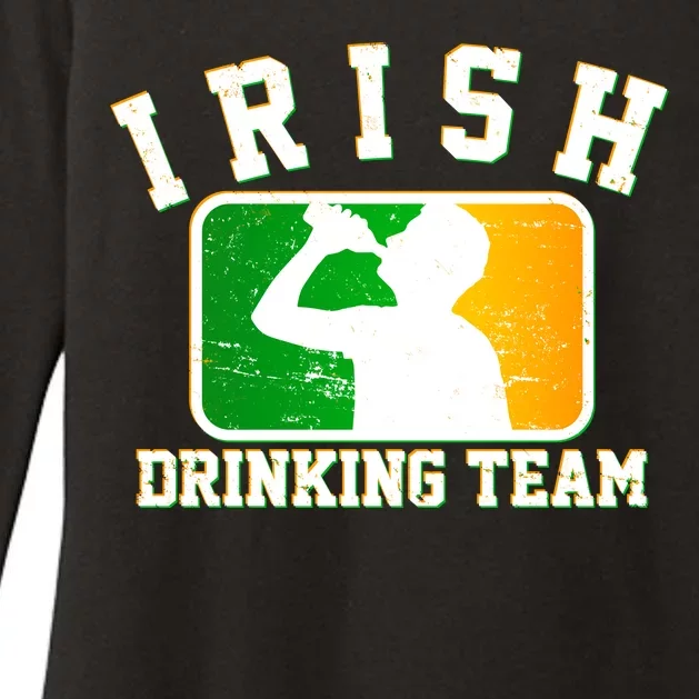 Irish Drinking Team Sports Logo Womens CVC Long Sleeve Shirt