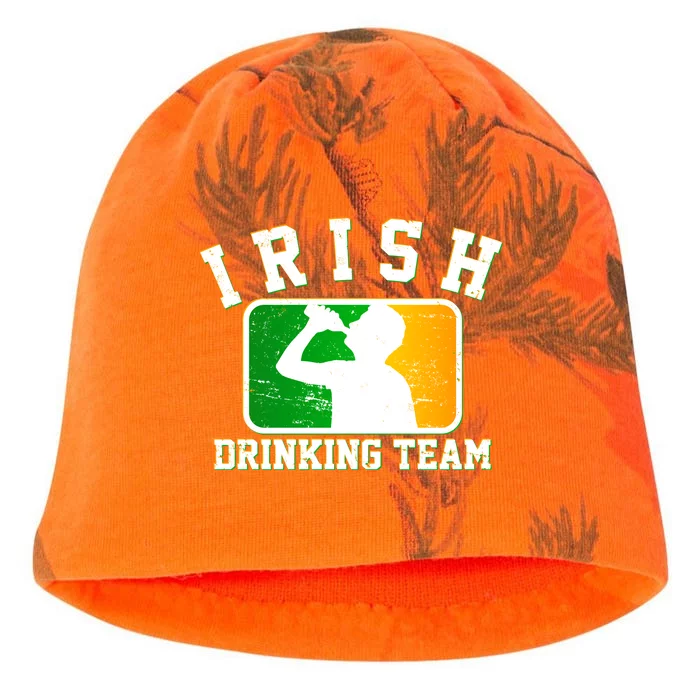 Irish Drinking Team Sports Logo Kati - Camo Knit Beanie