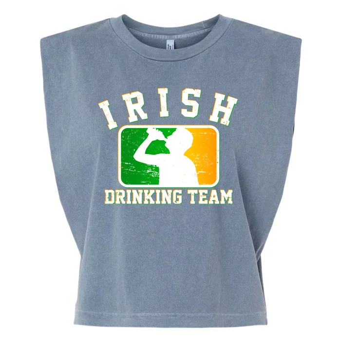 Irish Drinking Team Sports Logo Garment-Dyed Women's Muscle Tee