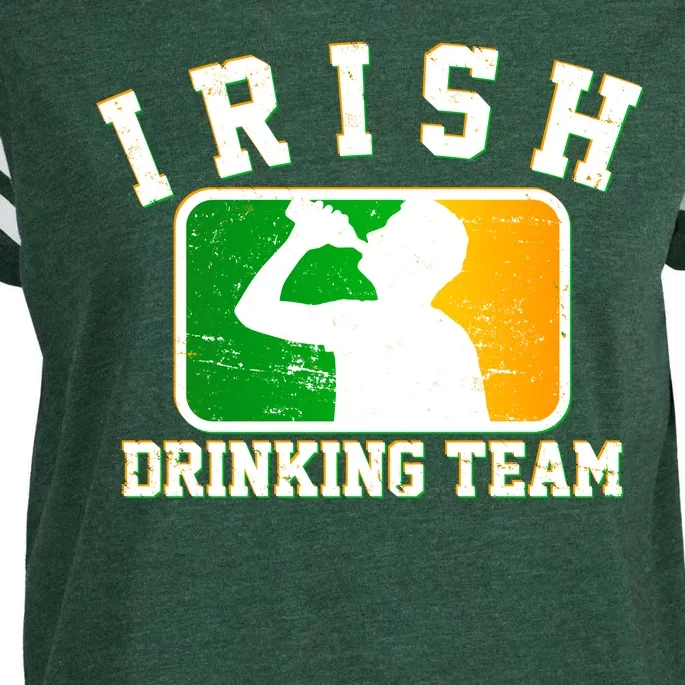 Irish Drinking Team Sports Logo Enza Ladies Jersey Football T-Shirt