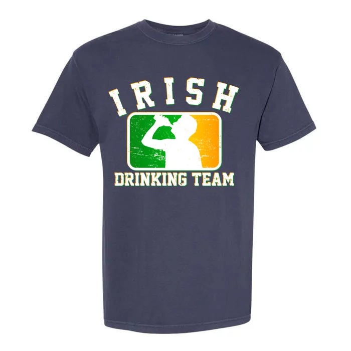 Irish Drinking Team Sports Logo Garment-Dyed Heavyweight T-Shirt