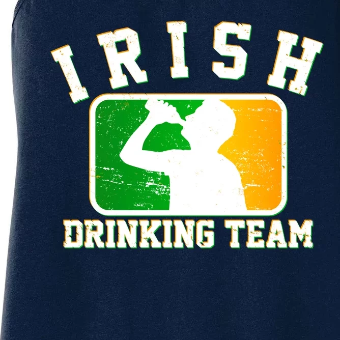 Irish Drinking Team Sports Logo Women's Racerback Tank