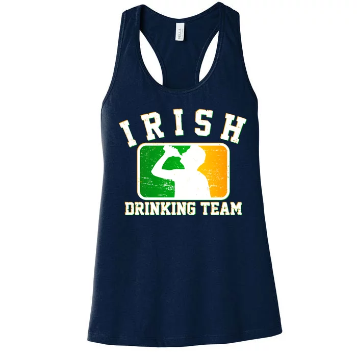 Irish Drinking Team Sports Logo Women's Racerback Tank