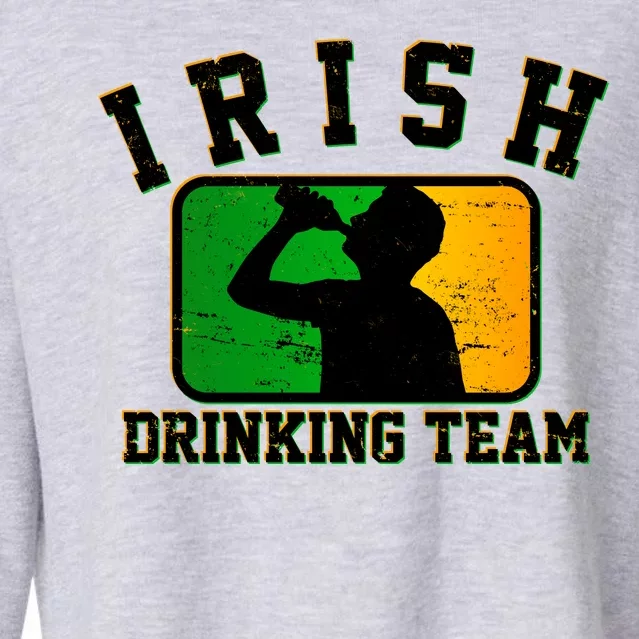 Irish Drinking Team Sports Logo Cropped Pullover Crew