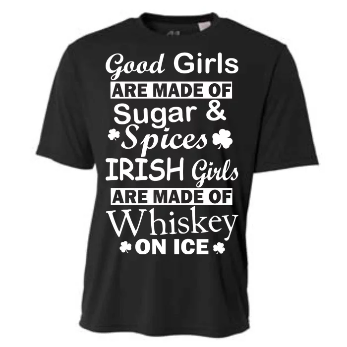 Irish Girls Are Made Of Whiskey On Ice Cooling Performance Crew T-Shirt