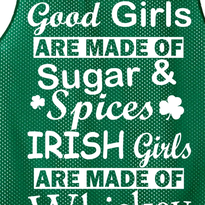 Irish Girls Are Made Of Whiskey On Ice Mesh Reversible Basketball Jersey Tank