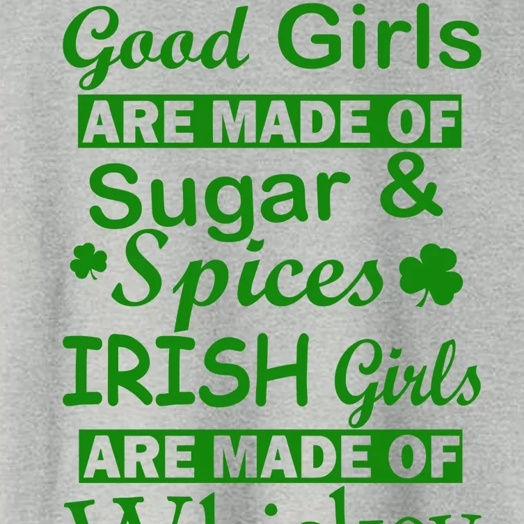 Irish Girls Are Made Of Whiskey On Ice Women's Crop Top Tee