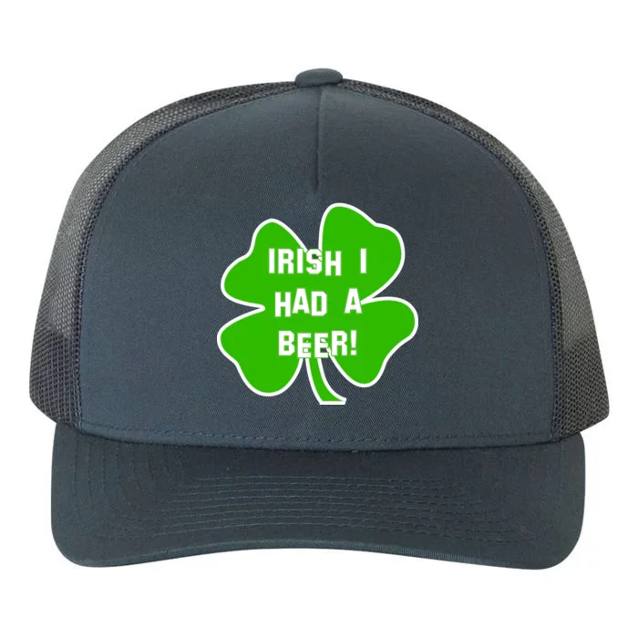 Irish I Had A Beer Clover St. Patrick's Day Yupoong Adult 5-Panel Trucker Hat