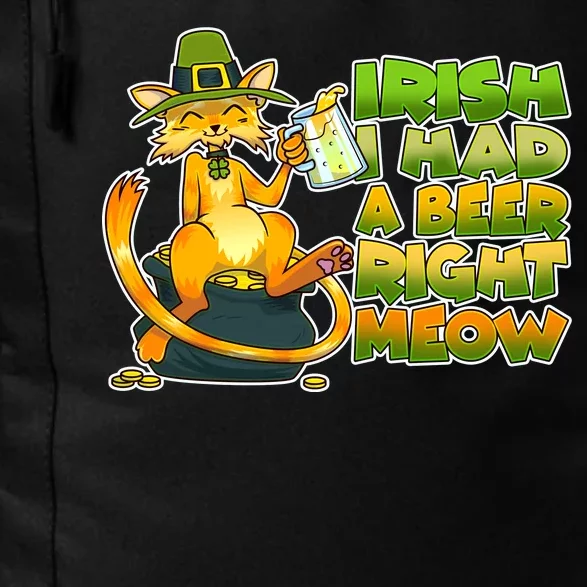 Irish I had A Beer Right Meow Daily Commute Backpack