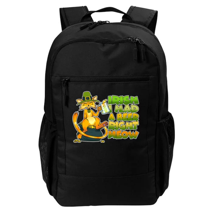 Irish I had A Beer Right Meow Daily Commute Backpack