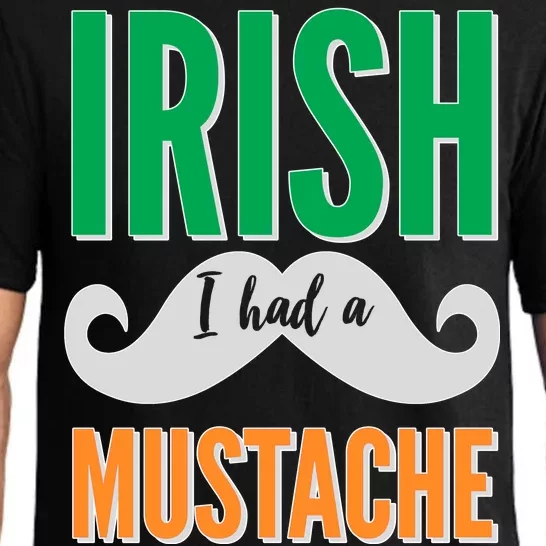 Irish I Had A Mustache Pajama Set