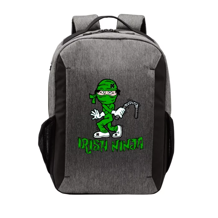 Irish Ninja St. Patricks Day Funny Vector Backpack