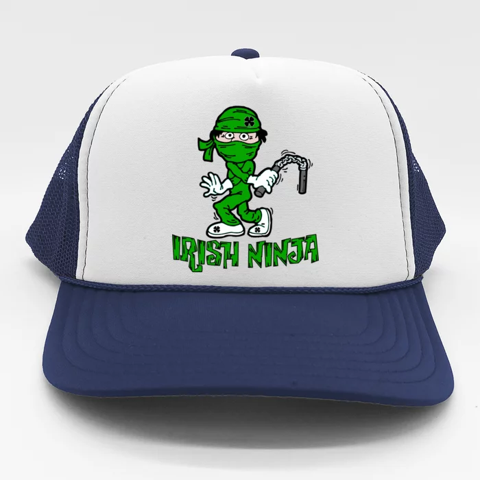 Irish Ninja St. Patricks Day Funny Trucker Hat