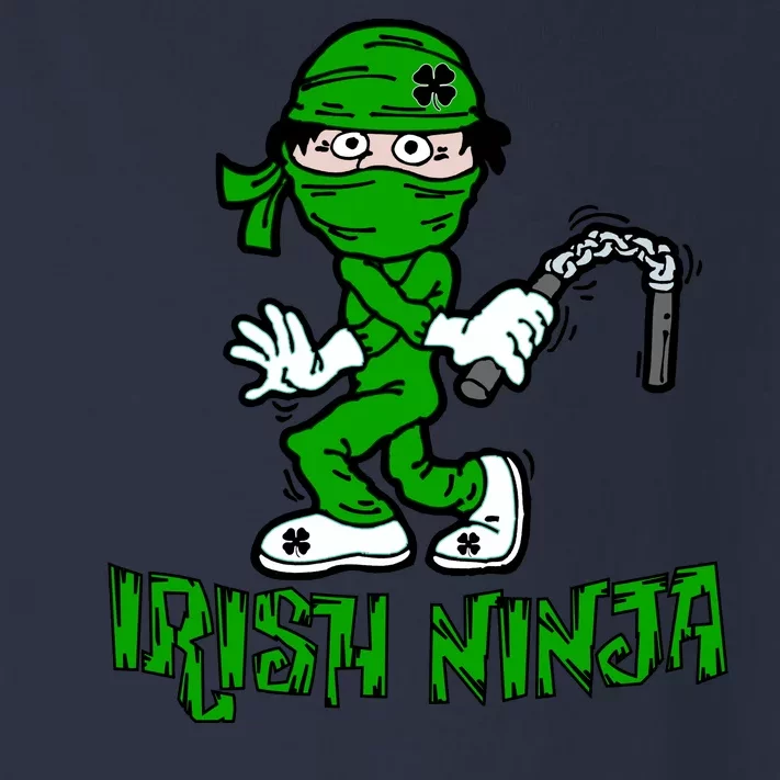 Irish Ninja St. Patricks Day Funny Toddler Long Sleeve Shirt