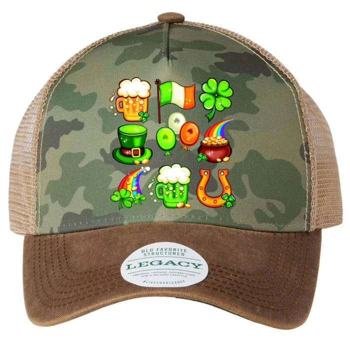 Irish Party Favors Festive St. Patrick's Day Mashup Legacy Tie Dye Trucker Hat