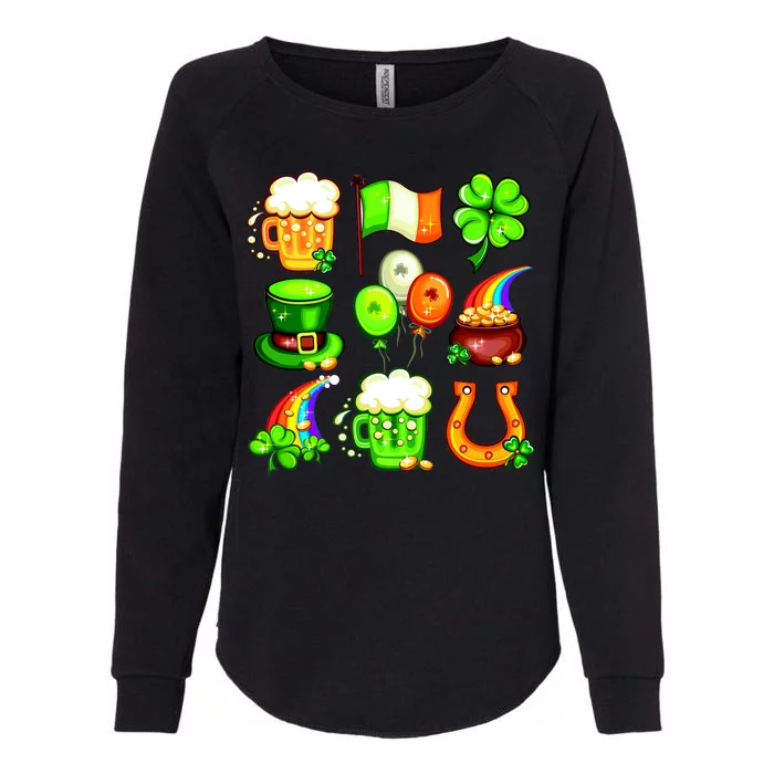 Irish Party Favors Festive St. Patrick's Day Mashup Womens California Wash Sweatshirt