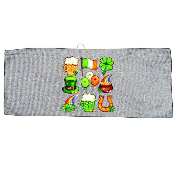 Irish Party Favors Festive St. Patrick's Day Mashup Large Microfiber Waffle Golf Towel