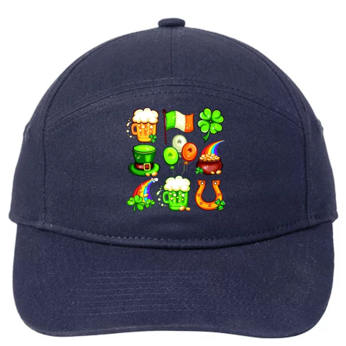 Irish Party Favors Festive St. Patrick's Day Mashup 7-Panel Snapback Hat