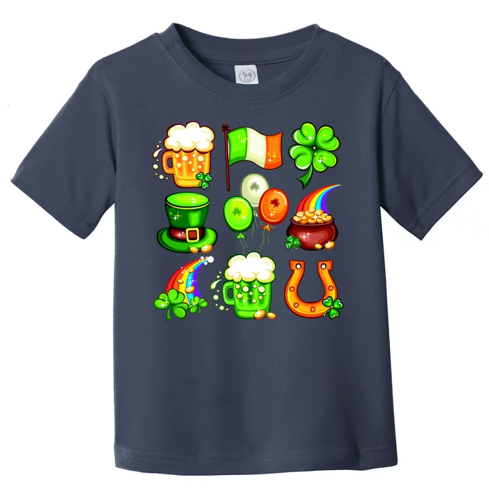 Irish Party Favors Festive St. Patrick's Day Mashup Toddler T-Shirt