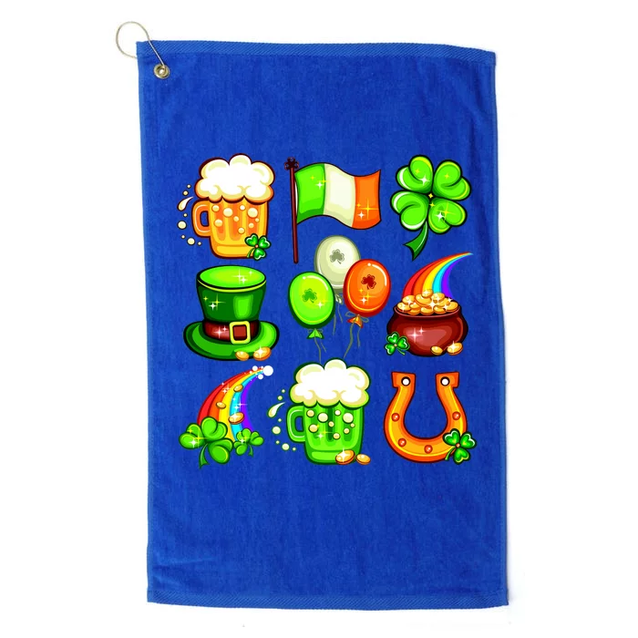 Irish Party Favors Festive St. Patrick's Day Mashup Platinum Collection Golf Towel