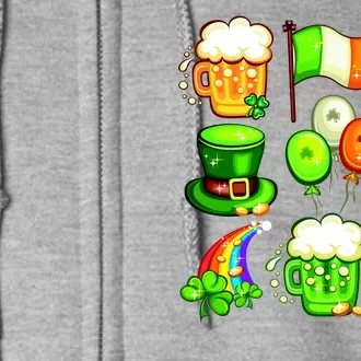 Irish Party Favors Festive St. Patrick's Day Mashup Full Zip Hoodie