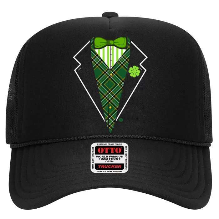 Irish Party Tuxedo High Crown Mesh Trucker Hat