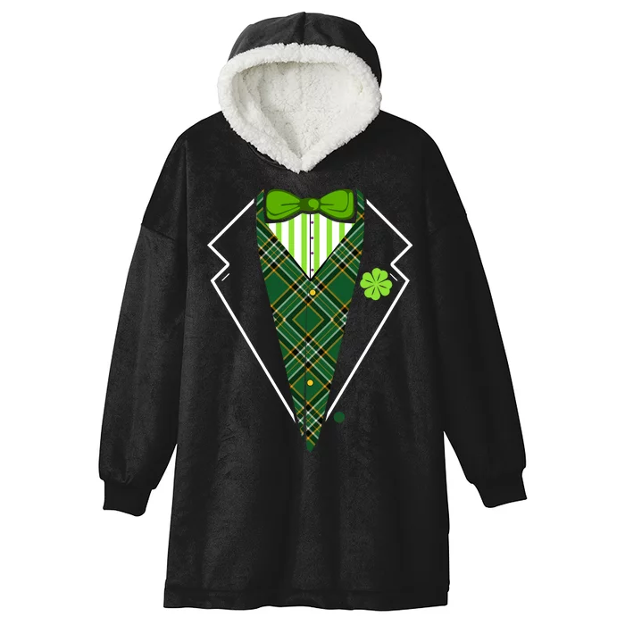 Irish Party Tuxedo Hooded Wearable Blanket