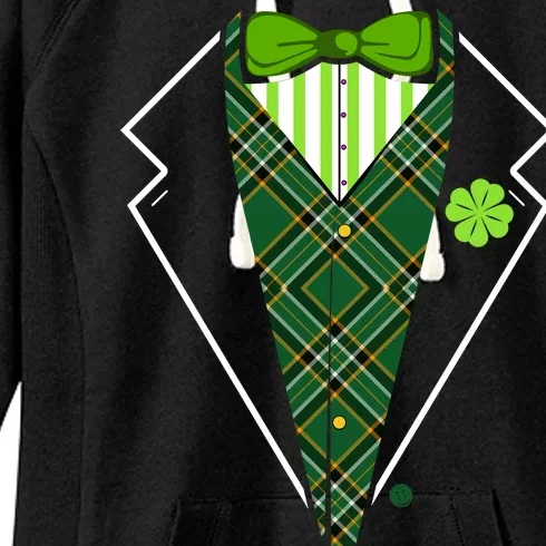 Irish Party Tuxedo Women's Fleece Hoodie