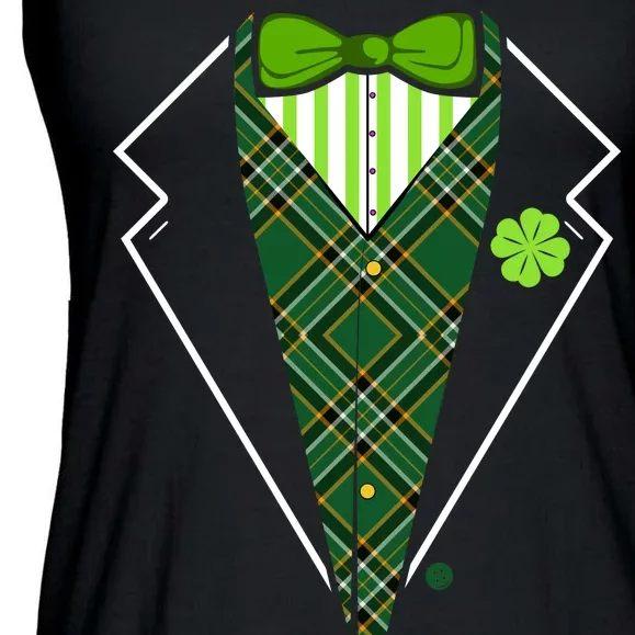 Irish Party Tuxedo Ladies Essential Flowy Tank