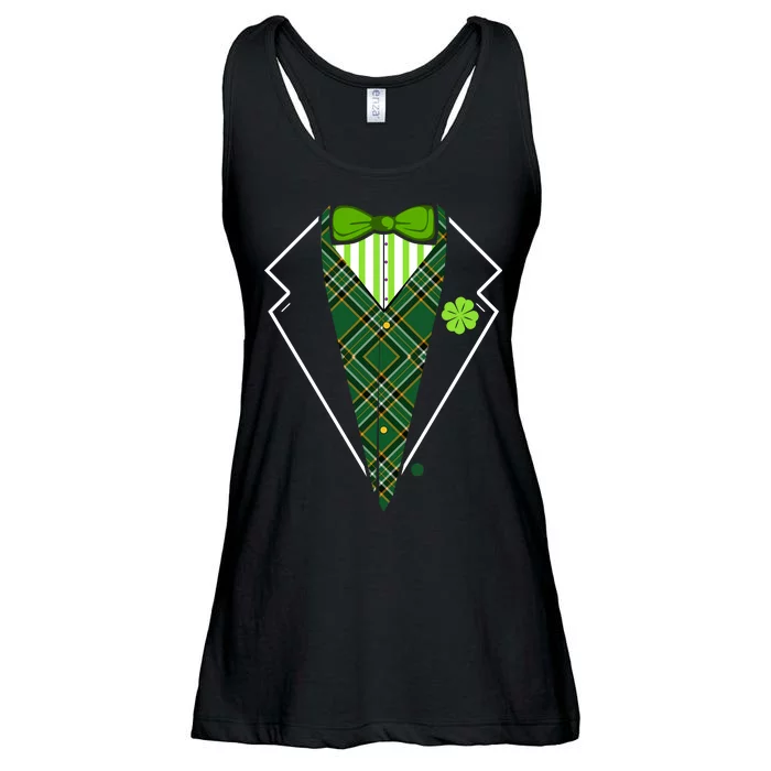 Irish Party Tuxedo Ladies Essential Flowy Tank