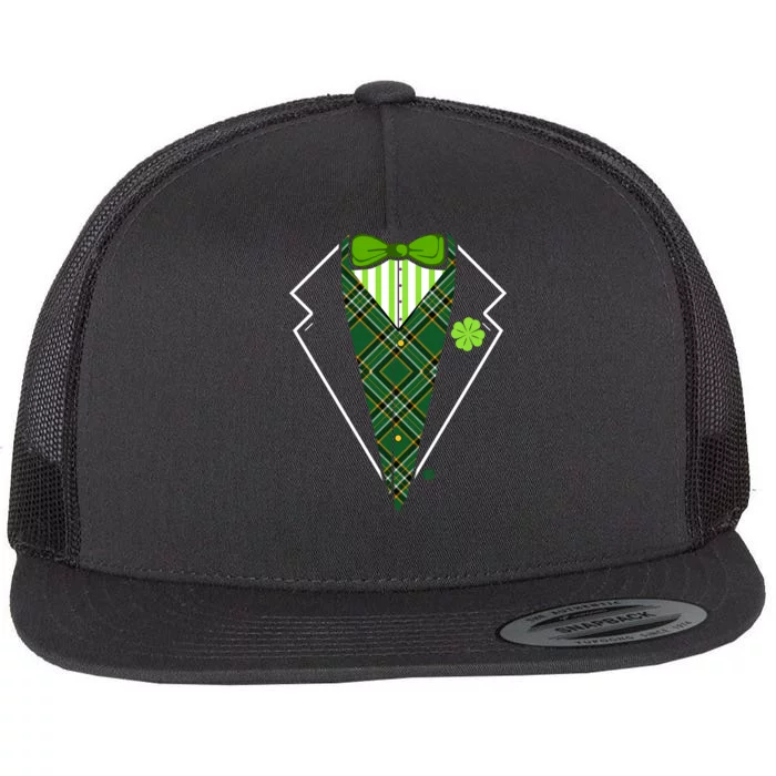 Irish Party Tuxedo Flat Bill Trucker Hat