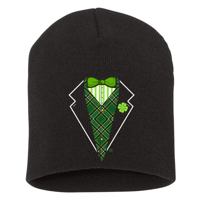 Irish Party Tuxedo Short Acrylic Beanie