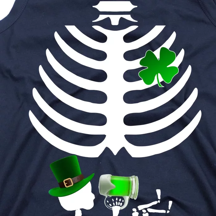 Irish Pregnant Skeleton Baby Beer Tank Top